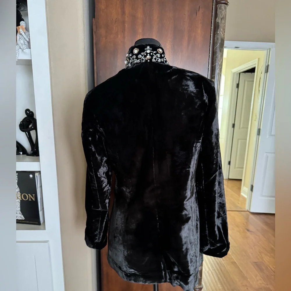 Soft Surroundings Elegant Black Velvet‎ Blazer